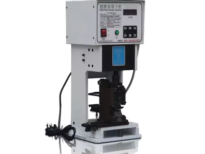 this is a crimping press for electric wire or cable termination.