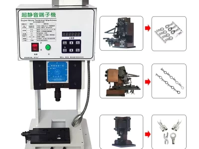 this is wire crimping machine for horizontal vertical single grain mold.