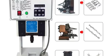 this is wire crimping machine for horizontal vertical single grain mold.