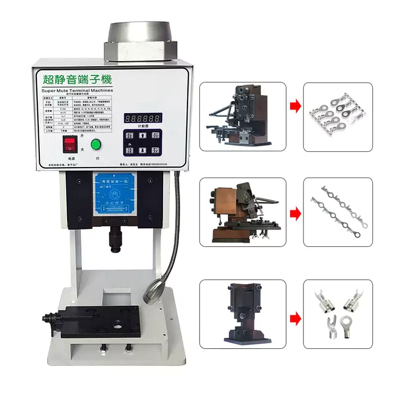 this is wire crimping machine for horizontal vertical single grain mold.