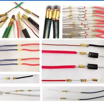 Sample wires and cable spliced by 1.8T wire splice band splicing machine.