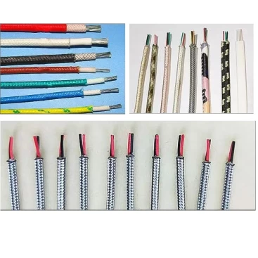 this is high temperature cables stripped by 3FA pneumatic thermal wire stripper.