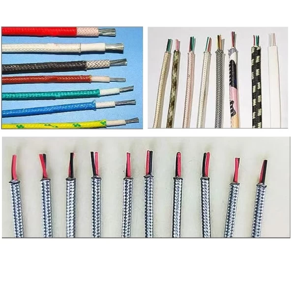 this is high temperature cables stripped by 3FA pneumatic thermal wire stripper.