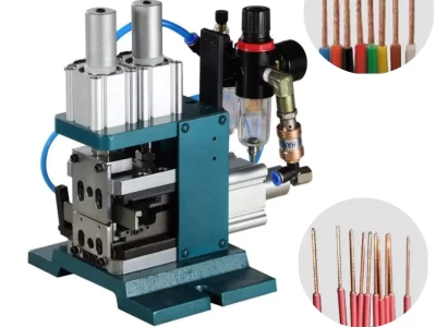 this is pneumatic wire stripper twister which is used in wire harness processing.