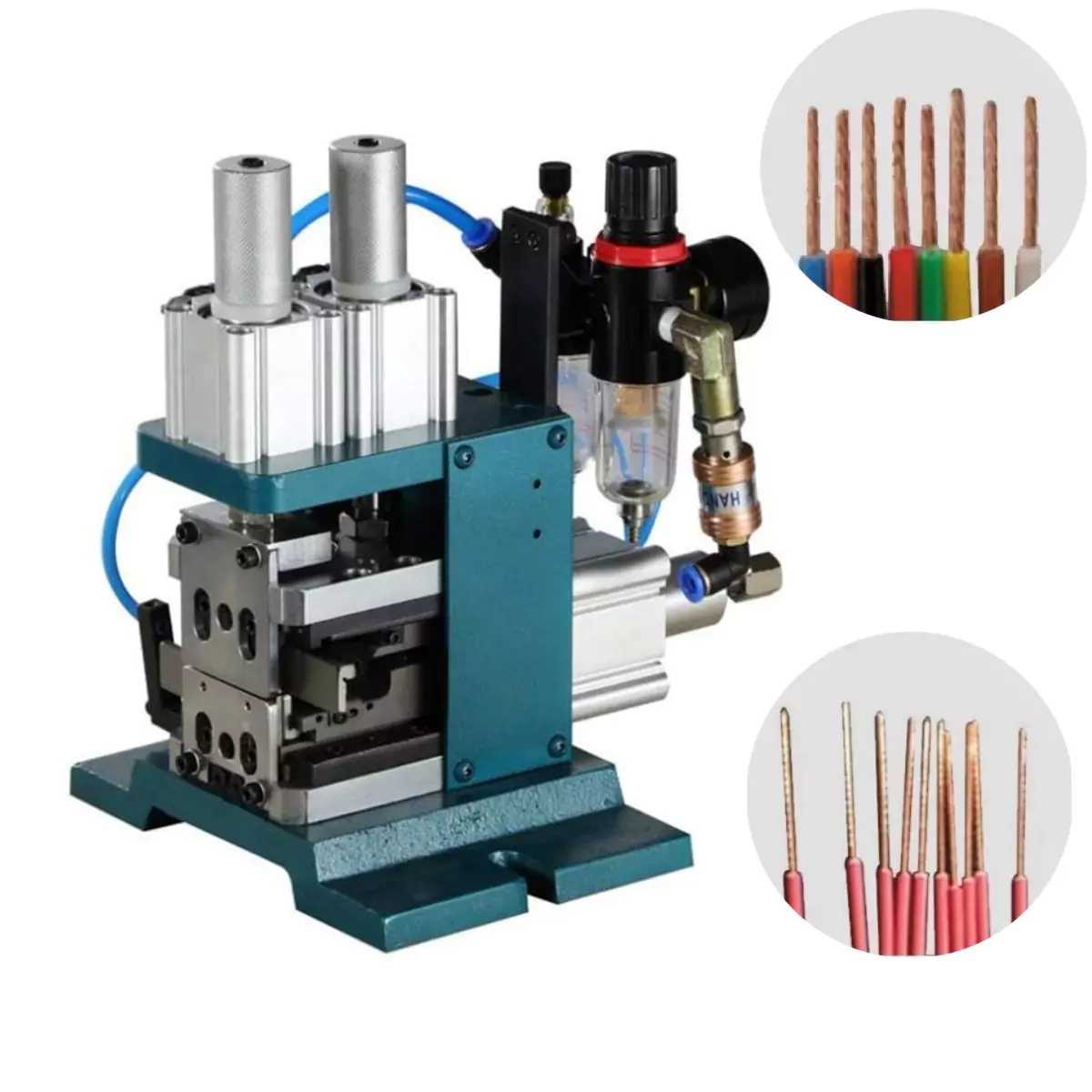 this is pneumatic wire stripper twister which is used in wire harness processing.