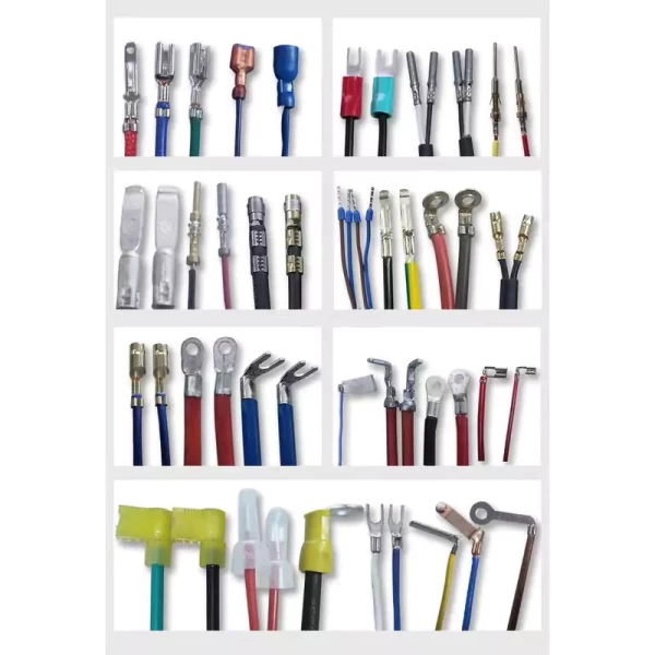 loose terminals that can be crimped by vibratory feeding wire crimper.