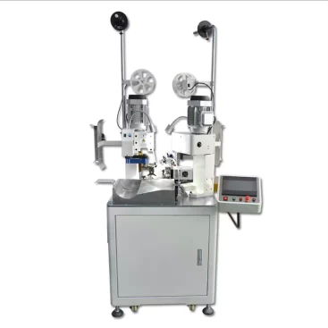 this is Fully automatic double-ends single wire terminal crimping machine.