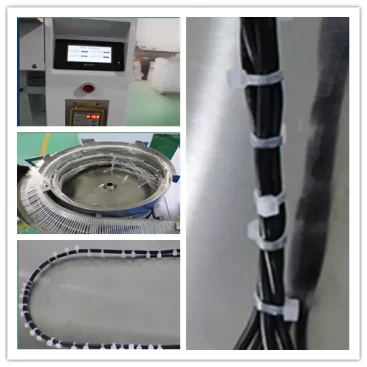 this is details of fully automatic nylon cable ties wire tying machine.