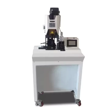 this is Multi-core cable stripping and crimping machine for wire harness processing.