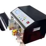 this is automatic wire cutter stripping machine without wire twisting function.