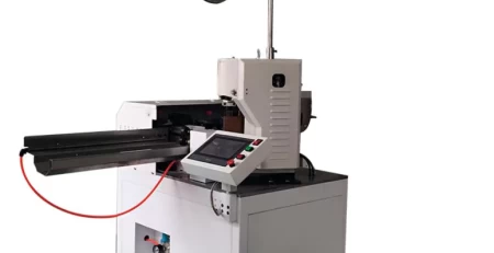 this is a Fully Automatic Single Head Wire Crimping Machine.