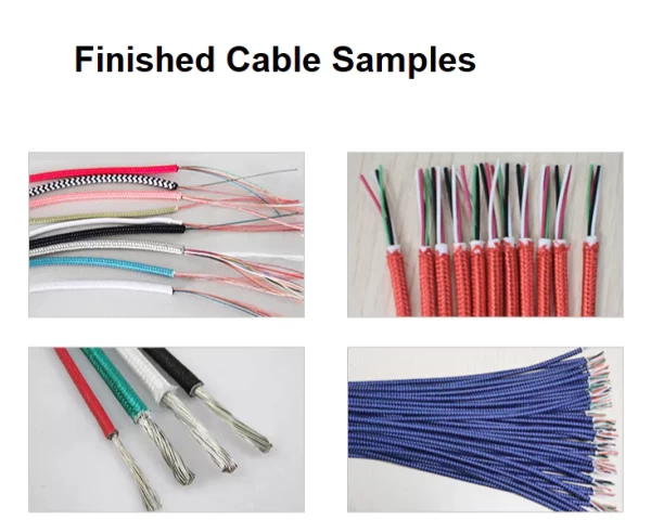 this is high temperature resistant wire stripped by automatic high-temp wire stripping machine.