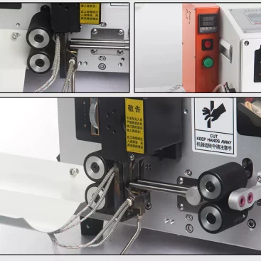 automatic wire heat stripping machine cutting edge.