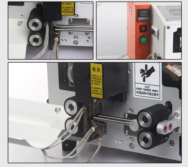 automatic wire heat stripping machine cutting edge.