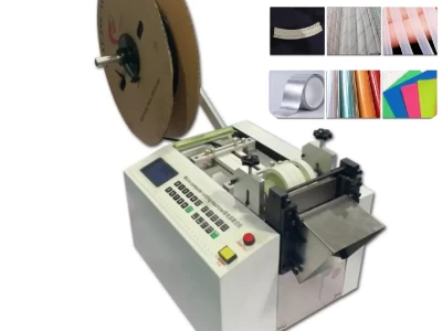 this is automatic tube cutting machine for cutting thin soft materials.