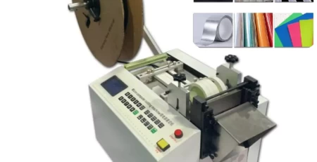 this is automatic tube cutting machine for cutting thin soft materials.