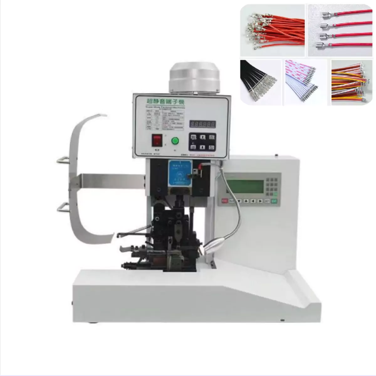 this is ribbon cable crimping machine which is used in wire harness processing.