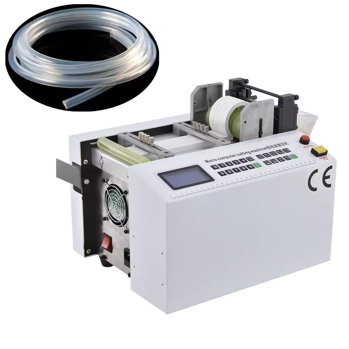 this is an automatic silicone rubber tubing cutter.