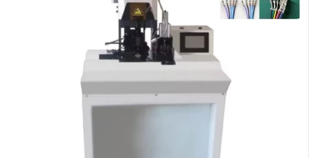 this is multicore cable stripper crimper which is used in wire harness processing.