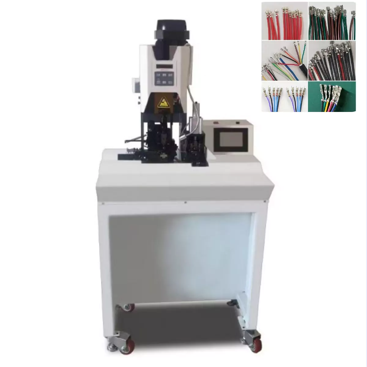 this is multicore cable stripper crimper which is used in wire harness processing.