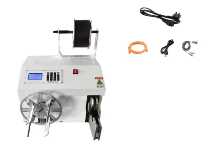 this is Wire Coiling and Twist Tie Machine which is used in wire harness processing.