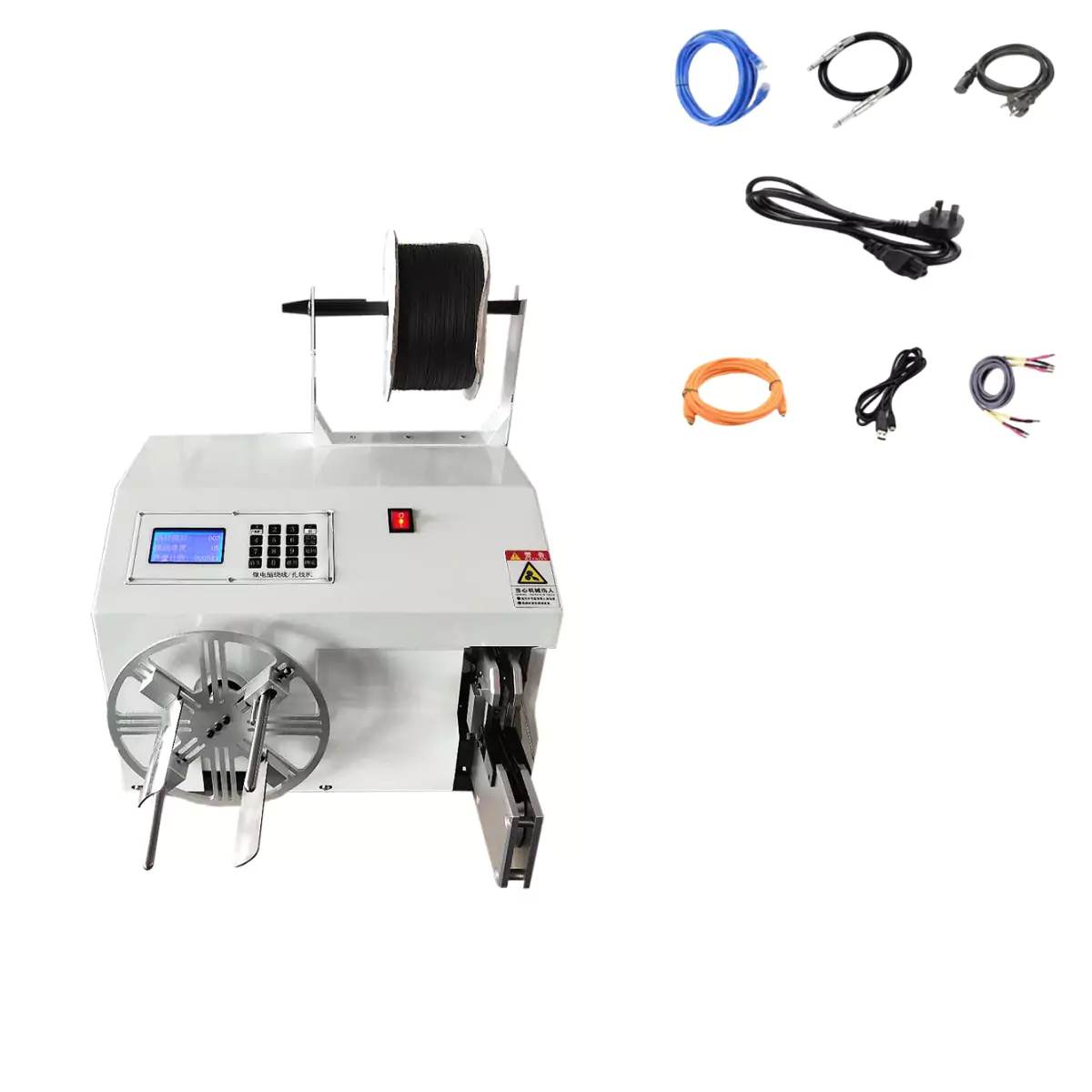 this is Wire Coiling and Twist Tie Machine which is used in wire harness processing.