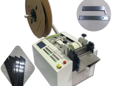 This ia an automatic tubing cutter with two types of blades which is widely used in cutting flexible soft thin materials.