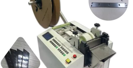 This ia an automatic tubing cutter with two types of blades which is widely used in cutting flexible soft thin materials.