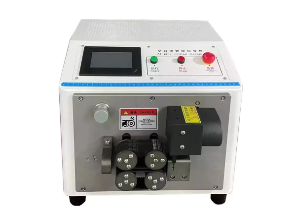 this is automatic tubing cutter specialized for cutting semi-rigid tubes.