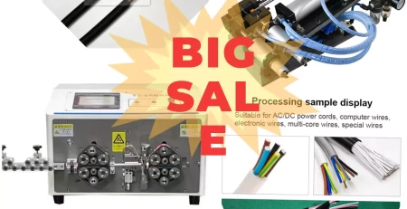 This is automatic wire stripping machine compared to semi-automatic or pneumatic cable stripper used in wire harness processing.