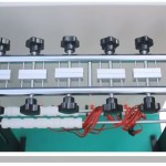 Overhead view of the swing bracket