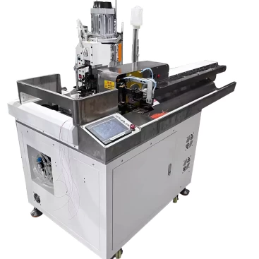 Automatic Wire Cutting Stripping Twisting Linear Feed Crimping and Tinning Machine is used for wire harness processing industries.