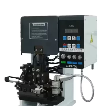 this is wire stripping crimping machine specialized for multiconductor cable in electronics industries.