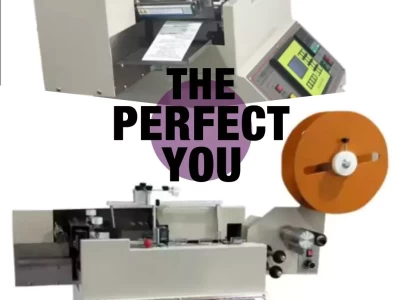 this label cutter, a supersonic cutting machine with vision system, is widely used in manufacturing clothing industries.