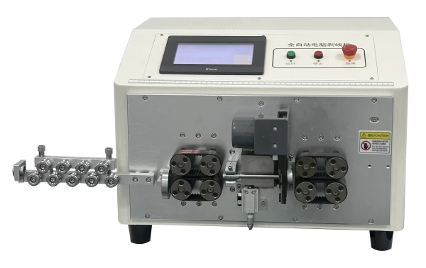 This is automatic wire stripping machine which is specialized for cutting and stripping multicore cable.