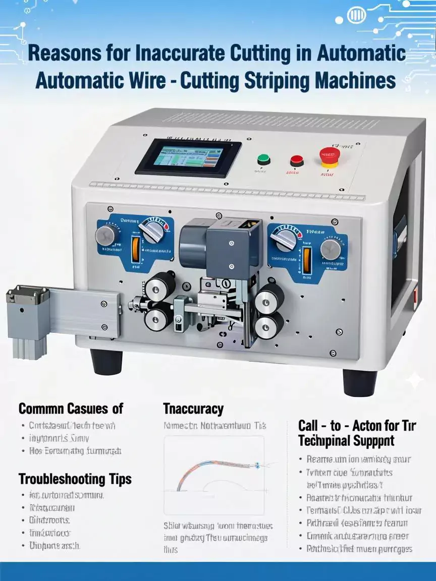 How to find solutions on Inaccurate cutting of Automatic Dual Parallel Wire Diff. Length-Cutting Stripping Splitting Machine?