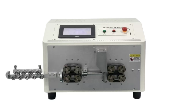 automatic-battery-cable-cutting-stripping-machine This is automatic cutting stripping machine specialized for battery cable.