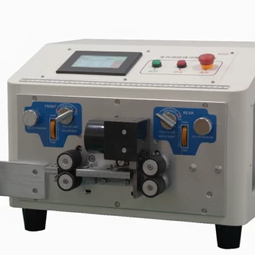 This is automatic ribbon cable cutting stripping splitting machine which is used for processing ribbon cable 12pin max.