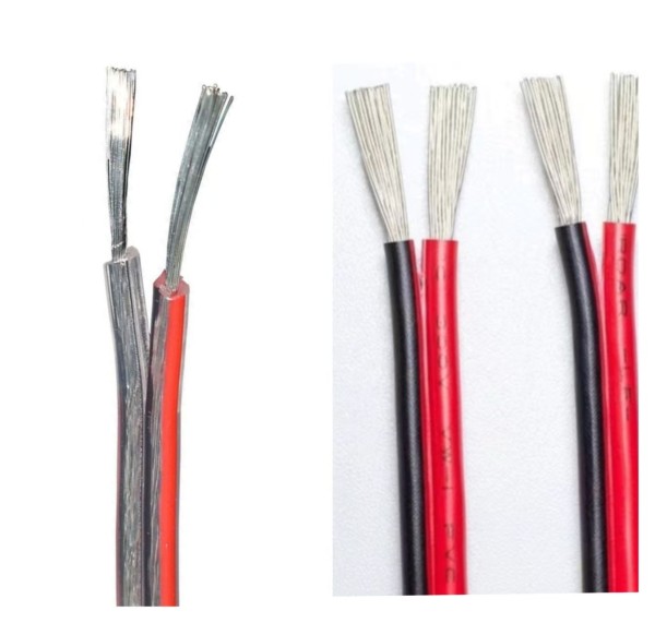 This is double parallel wire which is used in speaker wire, LED strip and etc.