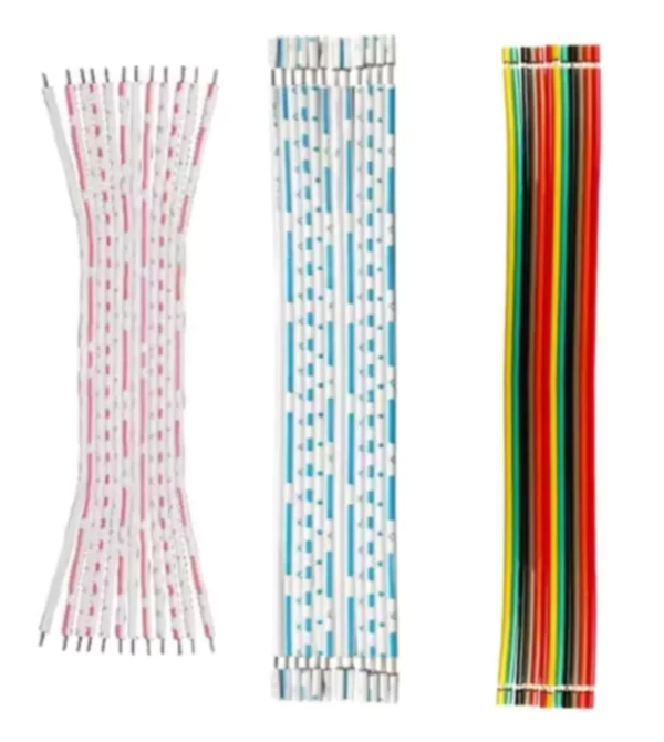 This is the processed ribbon cable which is being processed on automatic ribbon cable cutting stripping splitting machine.