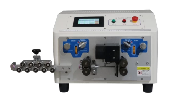 FY805 automatic wire cutting stripping machine this is automatic wire stripping machine which is specialized for processing awg30-awg10 wire.