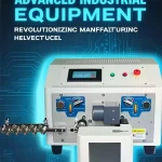 this is automatic wire cutting stripping machine specialized for hookup and provide twisting function.