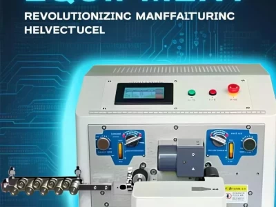 this is automatic wire cutting stripping machine specialized for hookup and provide twisting function.