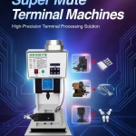 This is a super mute terminal crimping machine which is assemblied with side feed and direct crimping applicator.