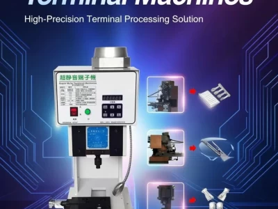 This is a super mute terminal crimping machine which is assemblied with side feed and direct crimping applicator.