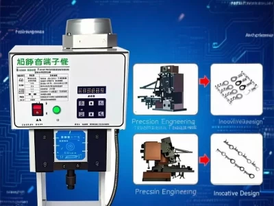 This is a wire terminal crimping machine which is used for wire connection with terminal in wire harness industries.